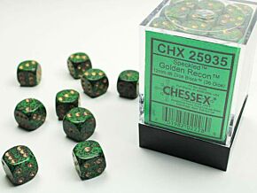 CHX25935 Speckled Golden Recon dice
