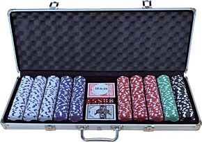 Suitcase with poker chips