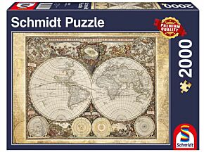 Schmidt puzzle Historical map of the world (2000 stukken)